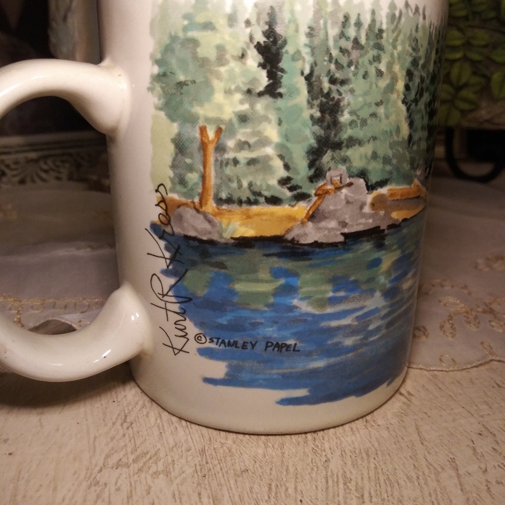 3/$18 Vintage Otagiri Stanley Papel Western Themed Coffee Mug - Picture 6 of 8